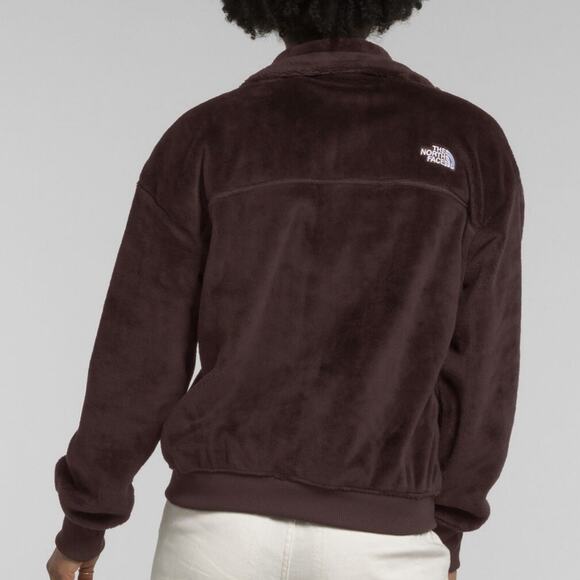 The North Face Jacket Size Medium Womens Luxe Osito Full Zip Coal Brown $130 - Picture 7 of 11